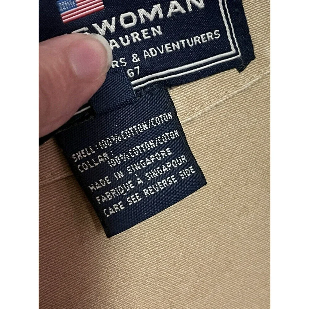 Polo Sport VTG Women’s M Canvas, Suede, Corduroy Barn Coat, Hunting Chore Jacket - Picture 4 of 10